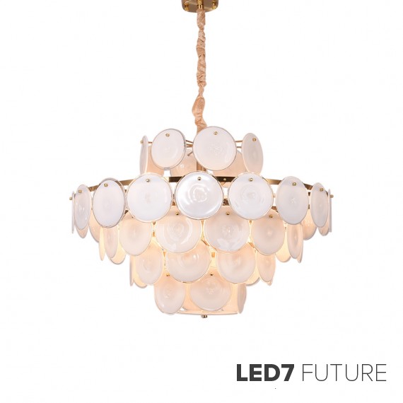 Ritz - Pearl Disk Chandelier